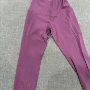 lululemon magenta-pink high-rise workout leggings